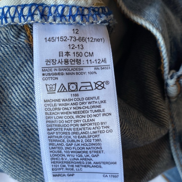 GAPKIDS ORIGINAL SIZE 12 GIRL JEANS . - Picture 5 of 9
